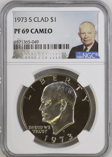 1973 clad eisenhower 1 ngc - $1,