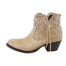 Stivaletti da cowboy Sendra marroni da donna stivali taglio basso stivali scarpe pelle 38 nuovi