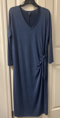 Abito midi blu - , con