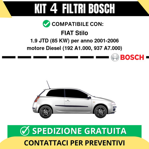 Kit bosch filtri tagliando - kit,