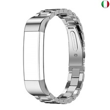 AISPORTS Compatibile con Fitbit Alta Cinturino,Cinturino in Acciaio