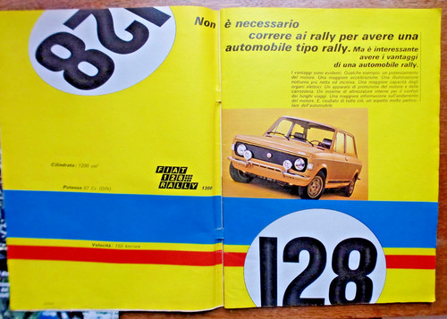 Pubblicità fiat 128 rally - pubblicità,