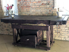 Banco Falegname WENGE’ per arredo uso BAR  legno massello 190x70h90cm SU MISURA