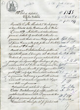 1879 Antico Atto Notarile