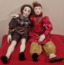 Coppia di pupazzi di carnevale