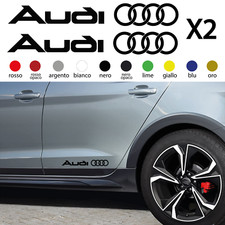 Adesivi AUDI per FIANCATA gonna A1 A3 A4 A5 A6 Q2 Q3 Q5 Q7 SLINE tuning stickers