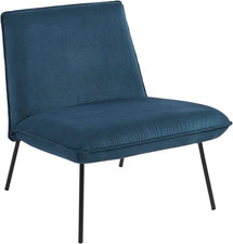 Chicco- Pola Poltrona in Velluto a Coste Con Base in Metallo Nero, Tinta Unita, 