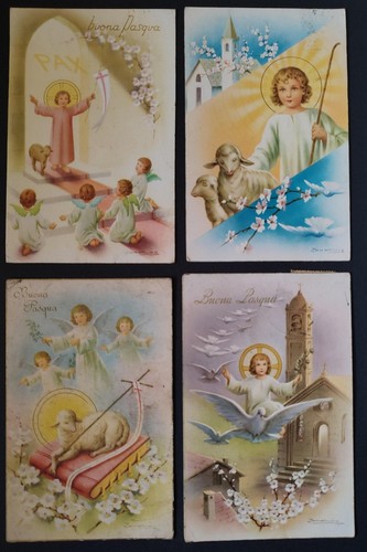 Lotto cartoline buona pasqua - lotto,