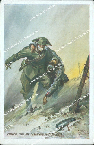 An547 cartolina atti eroici - cartolina,