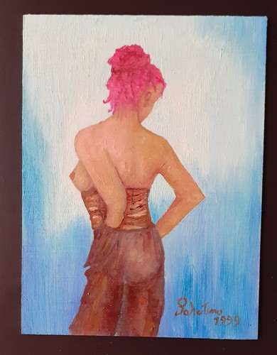 Quadri olio tela donna - tela,