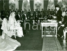 1959 BRUXELLES Matrimonio Alberto di LIEGI Paola RUFFO DI CALABRIA *Fotografia