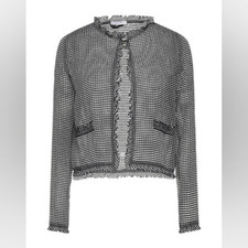 IBlues sheer organza blazer