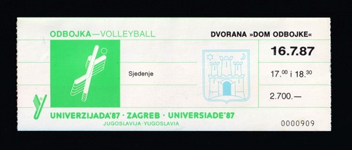 Biglietto universiadi zagabria - biglietto,