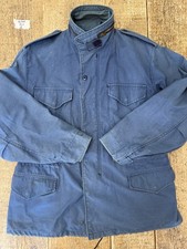 Alpha Industries M-65 Giacca Jacket Cold Weather Blu Made Usa Tg L Workwear army