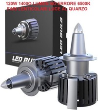 Kit LED Lenticolare H7 120W al Quarzo Luce 360° 6500K Laser Canbus Auto Potenti