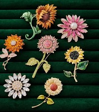 Spilla fiore stile vintage