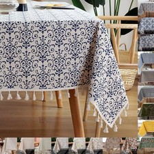 Tovaglia lino cotone floreale