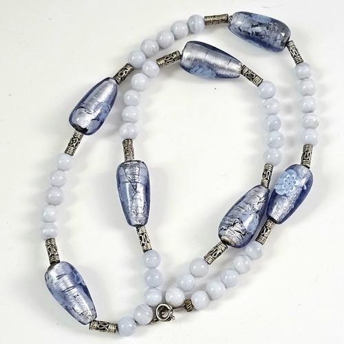 Collana perle murrine vetro - collana,