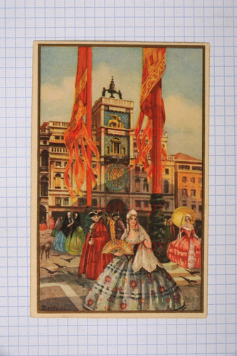 Cartolina venezia barocco - venezia,