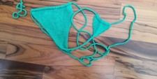 Bikini Donna Triangolo Costume Bagno Mare Sexy Uncinetto Crochet Swimwear su mis