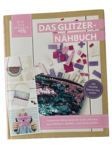 Libro cucito con glitter - libro,
