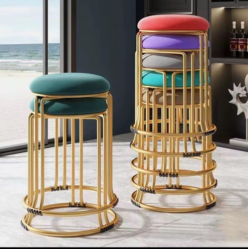 Velvet stool dining chair - ,