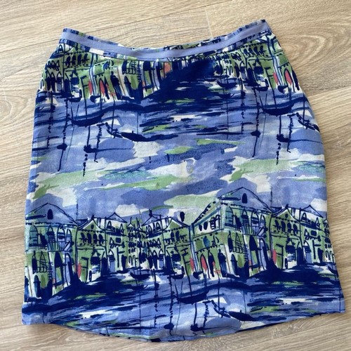 Gonna acquerello blu - , verde