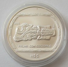 Messico 5 nuovi pesos 1993