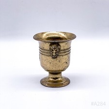 Mortaio Vintage In Ottone Color Oro | 9x10,5cm