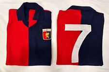 Maglia Genoa N°7 Oscar Damiani 1976/77 Lanetta Calcio Vintage Rossoblu