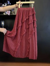 Gonna Lunga Rossa A Pois Con