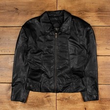 Giacca pelle vintage zona