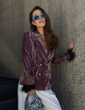 Giacca blazer ZARA malva