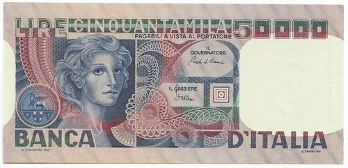 50000 lire banca italia - 50000,