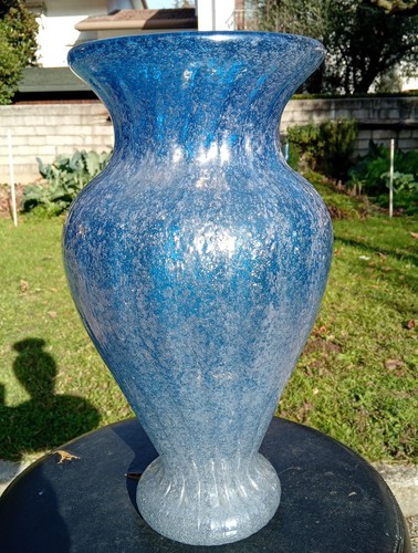 Grande vaso vetro pulegoso - vetro,