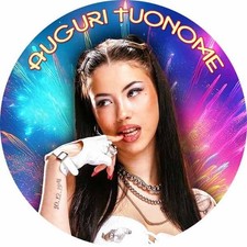 Cialda ANNA PEPE con NOME Decorazione Torta Ostia Zucchero