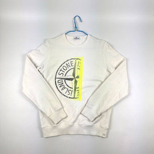 Felpa stone island junior logo - stone,
