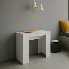 Tavolo consolle allungabile BASIC bianco frassino per cucina studio soggiorno