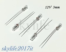 5 pz Mini lampadina 12V 3mm