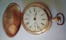 Waltham USA - orologio da tasca placcato oro. Manca 3^ cassa dietro. Funzionante