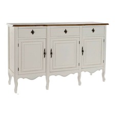 CREDENZA MADIA BUFFET PROVENZALE FRANCESE LEGNO BIANCO SHABBY 140X45h90 mobili