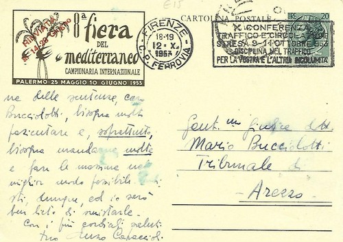 1953 intero postale - intero, fiera