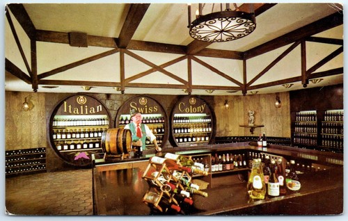 Cartolina enoteca della - -, l'enoteca