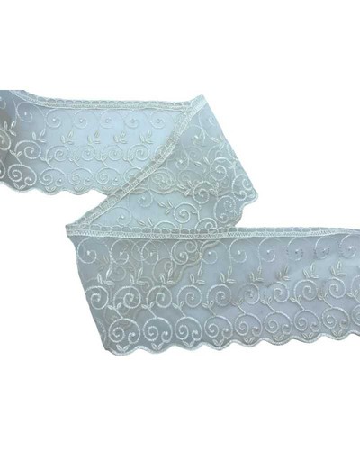 Passamaneria organza ricamato - organza,