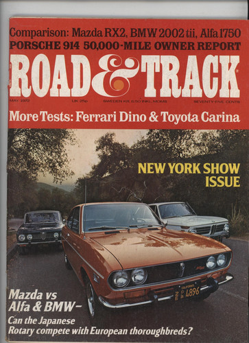 Road track may 1972 - road, &