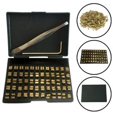 120 pezzi 2*4*15 mm timbro a caldo lettere rame stampa affidabile ed efficiente