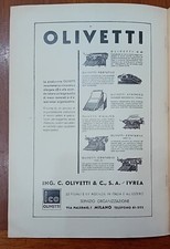 OSRAM, MARELLI, OLIVETTI, ANTICA PUBBLICITÀ DEL 1934