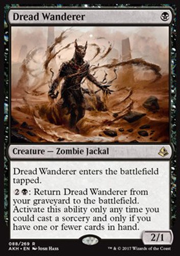 Mtg dread wanderer - wanderer, exc