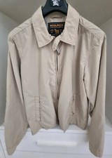 Giacca uomo Woolrich bomber taglia XL giubbino beige leggero giubbotto impermeab