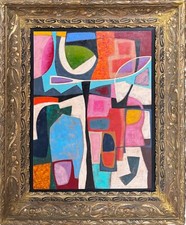 ROBERTO MINIATI 60x43 + cornice acrilico su tela "Flying lesson" 2025 autentica